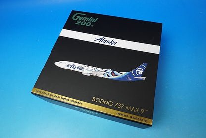 1:200 B737 MAX 9 Alaska SEATTLE KRAKEN N915AK G2ASA1219 Gemini airplane model