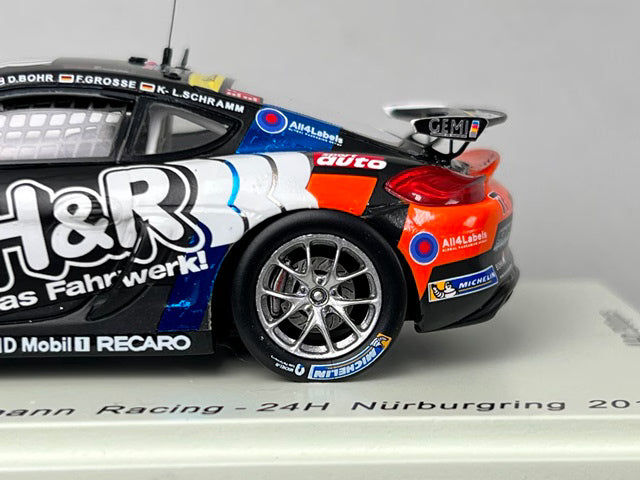 1:43 Spark SG331 Porsche Cayman 981 GT4 CS Teichmann Racing Nurburgring 24H 2017 #307