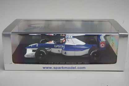 1:43 SPARK S1698 Tyrrell 019 2nd Monaco GP 1990 #4 J.Alesi