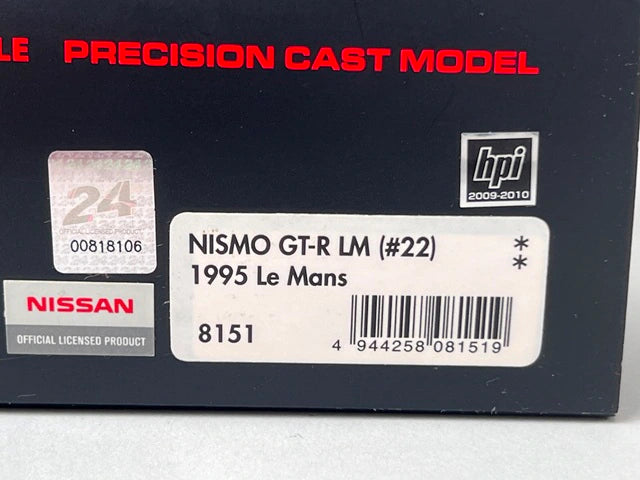 1:43 HPI 8151 Nissan NISMO GT-R Le Mans 1995 #22 Hideo Fukuyama / Masahiko Kondo / Shunji Kasuya