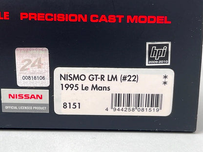 1:43 HPI 8151 Nissan NISMO GT-R Le Mans 1995 #22 Hideo Fukuyama / Masahiko Kondo / Shunji Kasuya