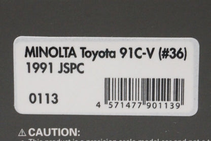 1:43 ignition model IG0113 Minolta Toyota 91C-V JSPC 1991 #36