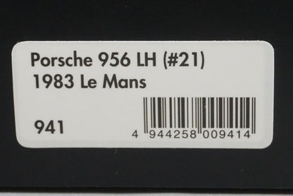 1:43 HPI 941 Porsche 956 LH Le Mans 1983 #21 Mario Andretti Michael Andretti Phillippe Alliot