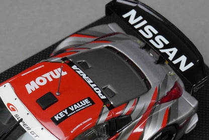 1:43 EBBRO 43722 XANAVI NISMO Z Super GT 2005 Malaysia #1 Silver / Red model car