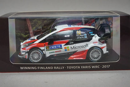 1:38 SPARK TOY12138FW Toyota Yaris WRC 2017 #12 Rally Finland winner E.Lappi