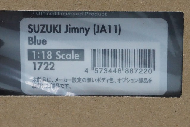 1:18 ignition model IG1722 Suzuki Jimny JA11 Lift Up Blue