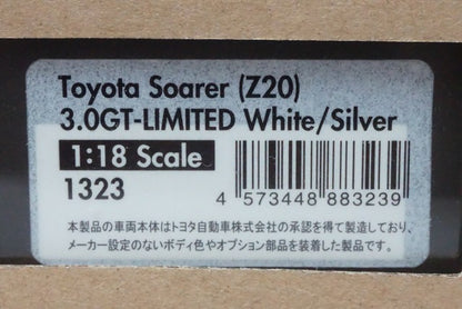 1:18 ignition model IG1323 Toyota Soarer Z20 3.0GT-LIMITED White / Silver