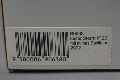 1:43 SPARK S0638 Lister Storm Mil Milhas Brasil 2002 #20