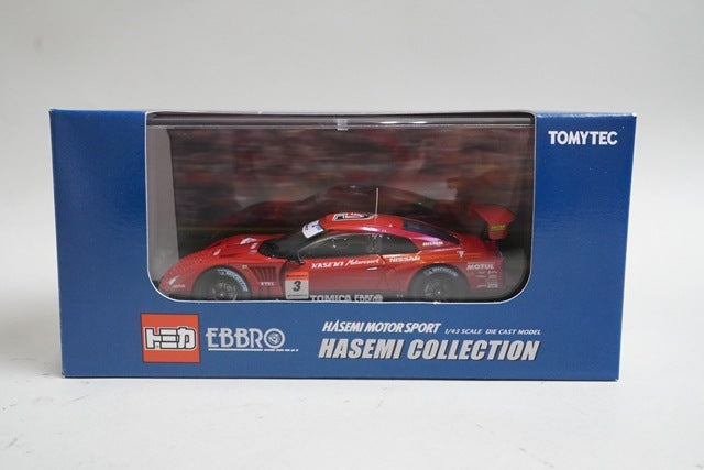 1:43 EBBRO 22314 Nissan Hasemi Tomica Ebro GT-R Rd.1 2009 #3 model car