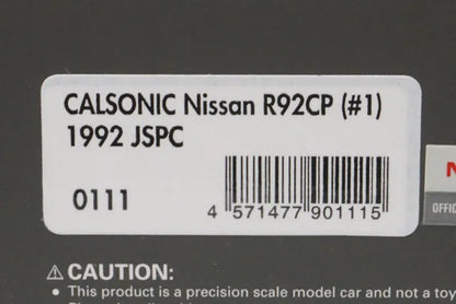 1:43 ignition model IG0111 Nissan Calsonic R92CP 1992 JSPC #1