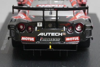 1:43 EBBRO P411 Motul Autech GT-R SGT Super GT500 Rd.7 Fuji 2009 #1 Red / Silver