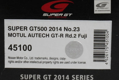 1:43 EBBRO 45100 Nissan Motul Autech GT-R Super GT500 2014 #23 Low Downforce