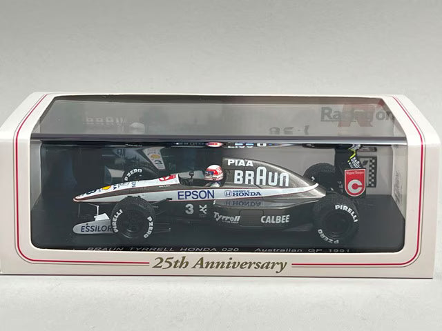 1:43 SPARK FS02 BRAUN Tyrrell Honda 020 Australian GP 1991 #3 25th Anniversary Racing On