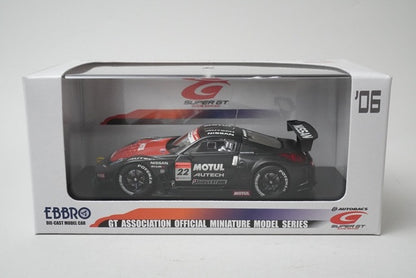 1:43 EBBRO 43793 Nissan MOTUL AUTECH Z Super GT Test Car 2006 #22 model car