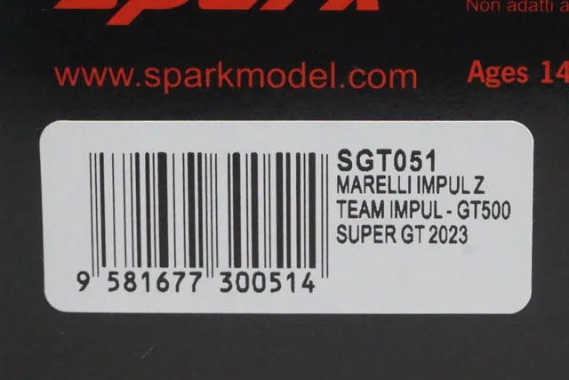 1:43 SPARK SGT051 Nissan Marelli Impul Z GT500 Super GT '23 #1 Kazuki / Bertrand