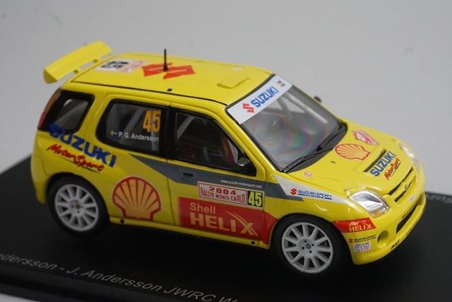 1:43 Spark S0623 Suzuki Ignis S1600 Monte Carlo Rally 2004 #45 P.G.Anderson model car
