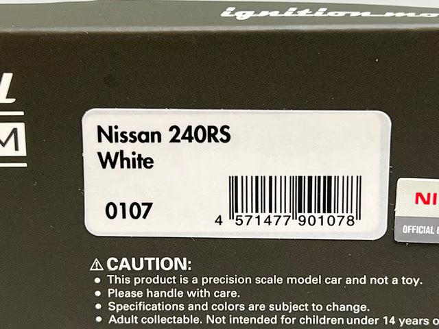 1:43 ignition model IG0107 Nissan 240RS White