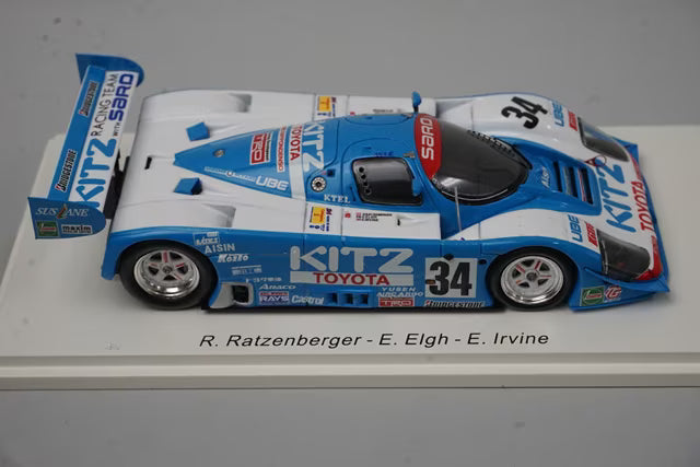 1:43 Spark S2367 Toyota 92CV Le Mans 9th 1992 #34 R. Ratzenberger / E. Elige / E. Irvine