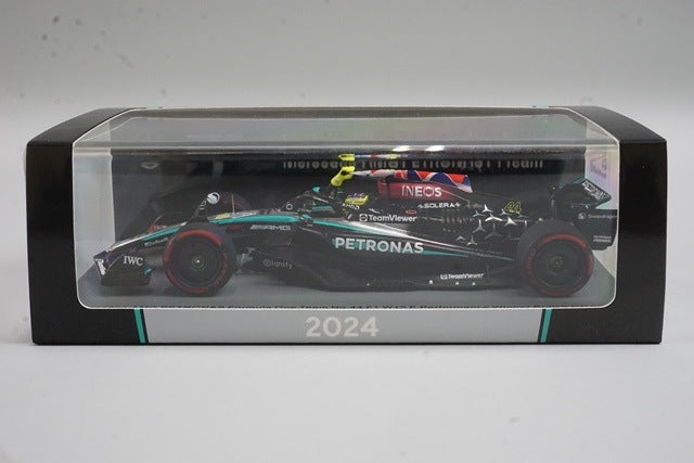 1:43 Spark S9533 Mercedes-AMG Petronas F1 Team W15E Performance British Grand Prix Winner 2024 #44 L. Hamilton