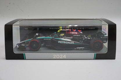 1:43 Spark S9533 Mercedes-AMG Petronas F1 Team W15E Performance British Grand Prix Winner 2024 #44 L. Hamilton