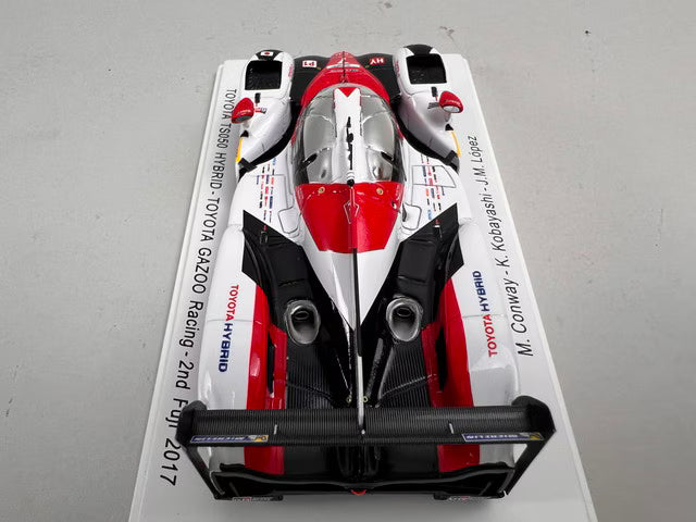 1:43 Spark SJ054 Toyota TS50 Hybrid GAZOO Racing 2nd Fuji 2017 #7 M. Conway / Kamui Kobayashi / J. M. Lopez