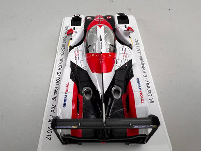 1:43 Spark SJ054 Toyota TS50 Hybrid GAZOO Racing 2nd Fuji 2017 #7 M. Conway / Kamui Kobayashi / J. M. Lopez