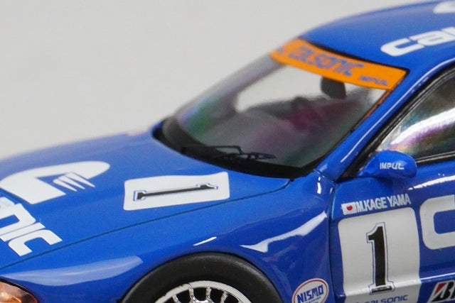 1:43 EBBRO 44188 Nissan Calsonic Skyline R32 JGTC 1994 #1 Blue model car