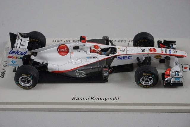 1:43 SPARK SJ005 Sauber C30 Ferrari Monaco GP 2011 #16 model car