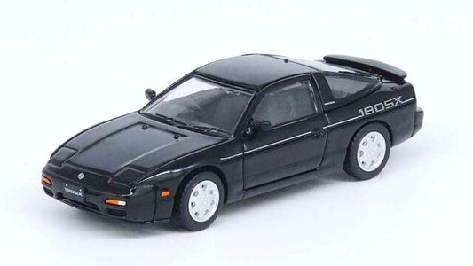 [ Back-order ] INNO Models IN64-180SX-BLA 1:64 Nissan 180SX Black model car