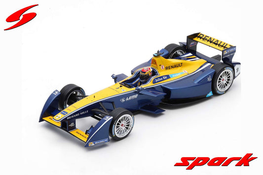 [ Back-order ] Spark 18FE02 1:18 Renault e.dams #9 - Champion Season 2 2015-2016 - Sebastien Buemi