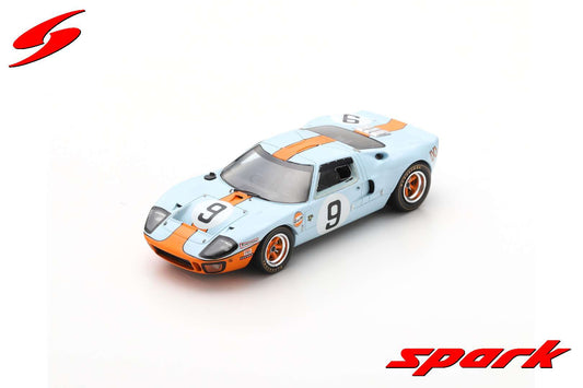 [ Back-order ] Spark 18LM68 1:18 Ford GT 40 #9 Winner 24H Le Mans 1968 P.Rodriguez - L.Bianchi With Acrylic Cover