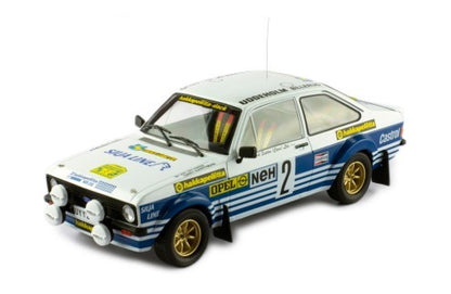 18RMC142 IXO 1:18 Ford Escort MKII RS 1800 1982 Sweden Rally #2 A.Vatanen / T.Harryman