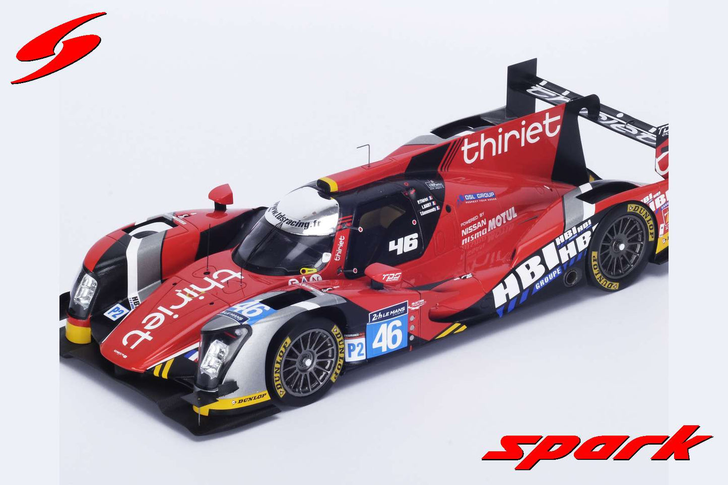 [ Back-order ] Spark 18S198 1:18 Oreca 05 - Nissan #46 LMP2 24H Le Mans 2015 P.Thiriet - L.Badey - T.Gommendy