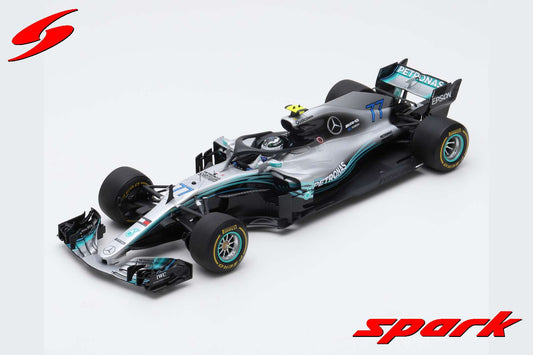 [ Back-order ] Spark 18S344 1:18 Mercedes-AMG Petronas Motorsport #77 2nd Chinese GP - 100 GP's 2018 Mercedes F1 W09 EQ Power+ Valtteri Bottas