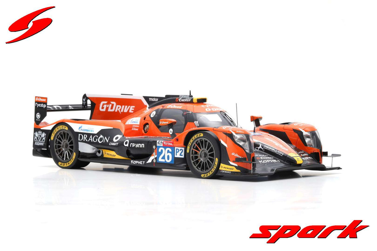 [ Back-order ] Spark 18S399 1:18 Oreca 07 - Gibson #26 G-Drive Racing - 24H Le Mans 2018 - R.Rusinov - A.Pizzitola - J-E.Vergne