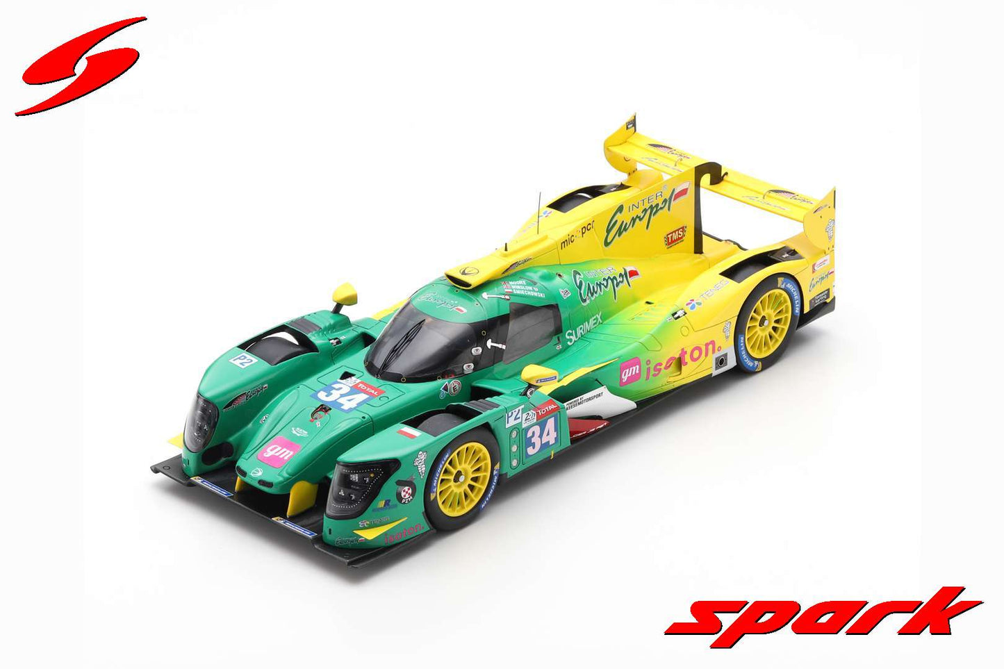 [ Back-order ] Spark 18S431 1:18 Ligier JS P217 - Gibson #34 Inter Europol Competition 24H Le Mans 2019 J.Smiechowski - J.Winslow - N.Moore