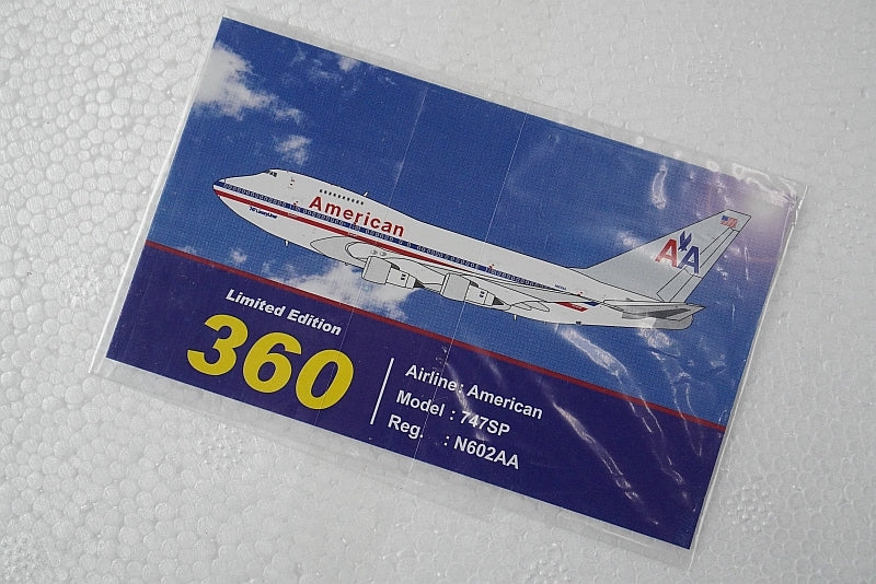 1:200 B747SP AA American N602AA IF747SP602P INFLIGHT airplane model