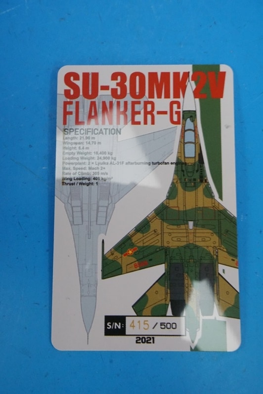 1:72 SU-30 MK2V Vietnam People's Air Force 923rd Regiment 2012 JCW-72-SU30-009 JC Wings