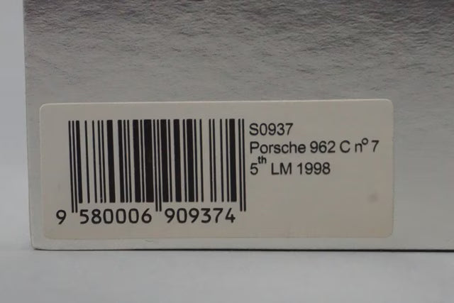 1:43 SPARK S0958 Porsche 962C 3rd Le Mans 1990 #45