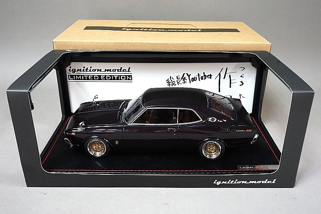 1:18 ignition model IG2404 Nissan Laurel 2000SGX C130 Purple Youtuber Sata figur