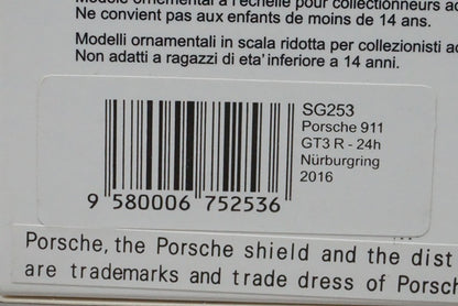 1:43 SPARK SG253 Porsche 911 GT3 R Nurburgring 24h 2016 #912 model car