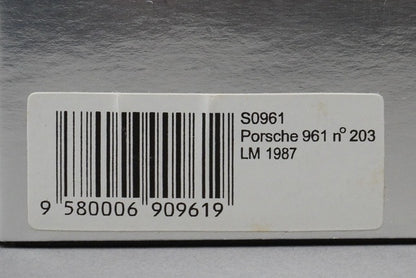 1:43 Spark S0961 Porsche 961 Le Mans 1987 #203 model car
