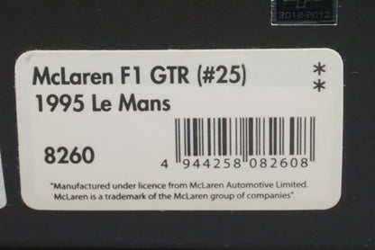 1:43 HPI 8260 McLaren F1 GTR Le Mans 1995 #25 L.O-Jones/P-H.Raphanel/P.Alliot