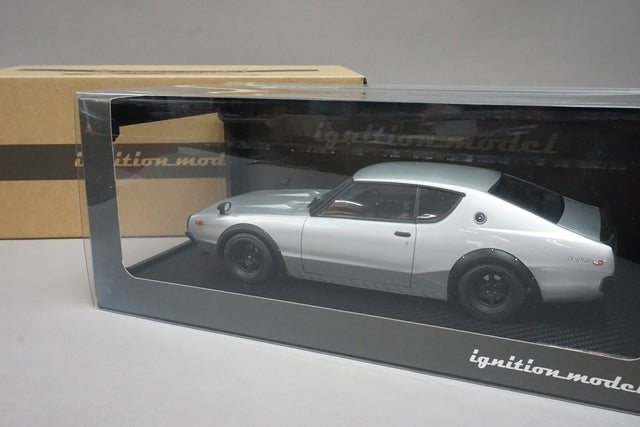 1:18 ignition model IG0039 Nissan Skyline 2000 GT-R (KPGC110) Silver Custom