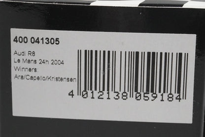 1:43 MINICHAMPS 400041305 Audi R8 24H LM 2004 #5 model car