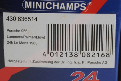 1:43 MINICHAMPS 430836514 Porsche 956L 24H 1983 #14 model car