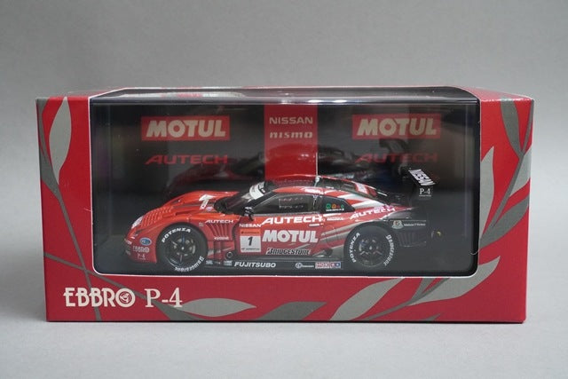 1:43 EBBRO P411 Motul Autech GT-R SGT Super GT500 Rd.7 Fuji 2009 #1 Red / Silver