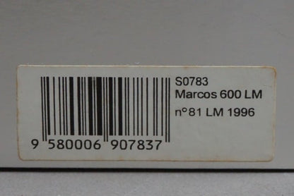 1:43 SPARK S0783 Marcos 600 LM 1996 #81