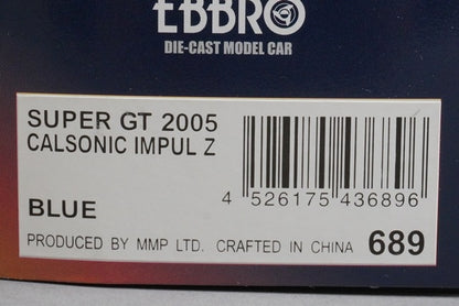 1:43 EBBRO 43689 Nissan CALSONIC IMPUL Z SUPER GT 2005 #12