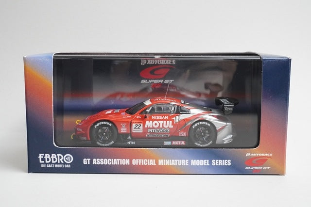 1:43 EBBRO 43688 Nissan MOTUL Pit Work Z SUPER GT500 2005 #22 model car